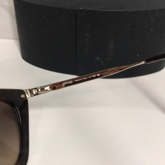 New Authentic Prada PR53S 2AU-3D0 – Havana Brown Gradient Cat-Eye Sunglasses - Picture 11 of 12